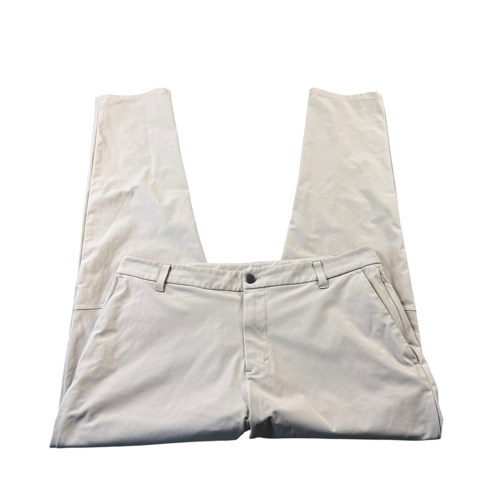 Lululemon Brown Flat Front Performance Men's‎ Chino Pant Size 36x33
